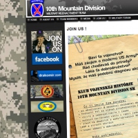 10thmd military web site design